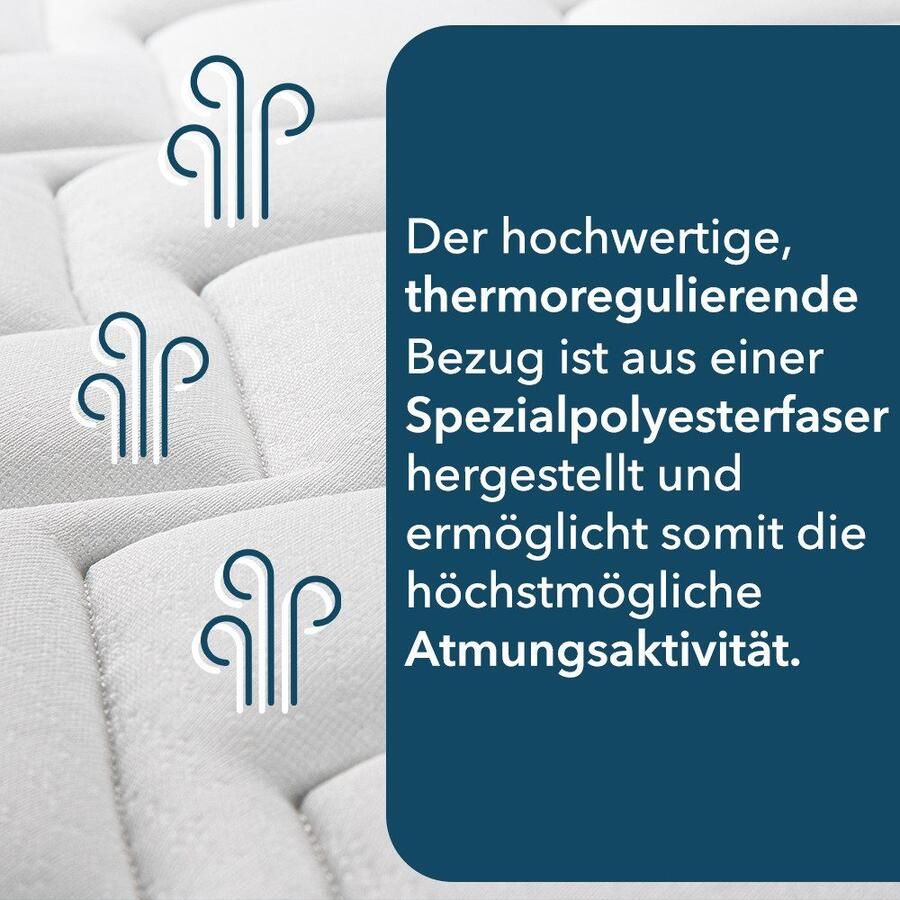 DI QUATTRO Comfortschuimmatras Matratze Airy Form 15 matras in verschillende maten verkrijgbaar De matras die ademt. Bijzonder ventilerende kern. Als beste beoordeeld. hoogte 15 cm - Foto 2