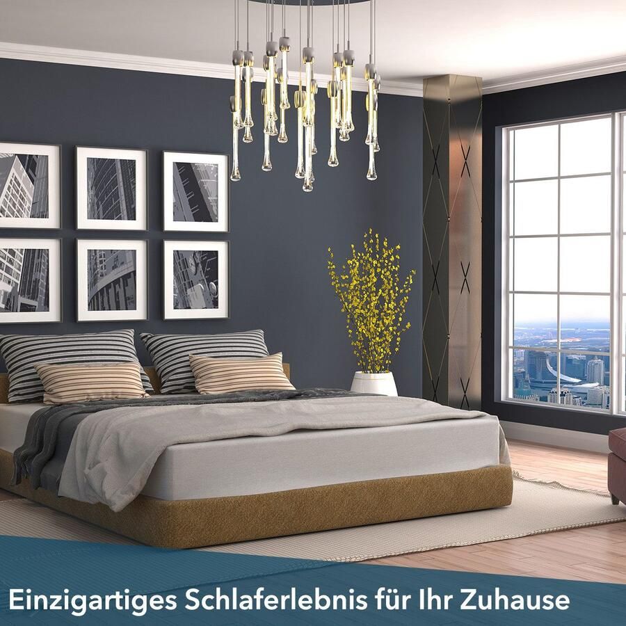 DI QUATTRO Comfortschuimmatras Matratze Airy Form luxe matras in 90x200 cm en andere maten hoogte 29 cm
