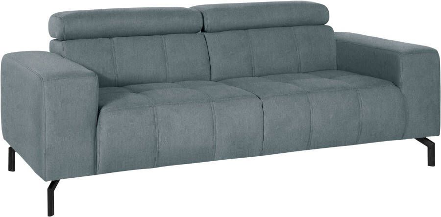 DOMO collection 2-zitsbank Cunelli tijdloos en elegant moderne zitnaden als designelement naar keuze met 6-voudig verstelbare hoofdsteunen stevig zitcomfort