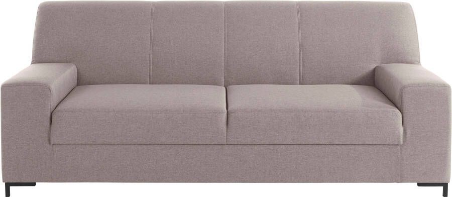 DOMO collection 2-zitsbank Ledas kubisch en comfortabel platte armleuningen elegante voet