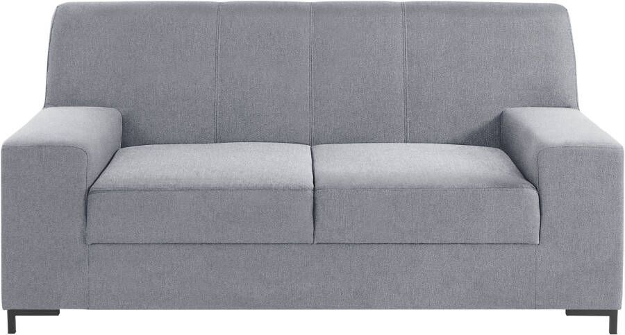 DOMO collection 2-zitsbank Ledas kubisch en comfortabel platte armleuningen elegante voet - Foto 8