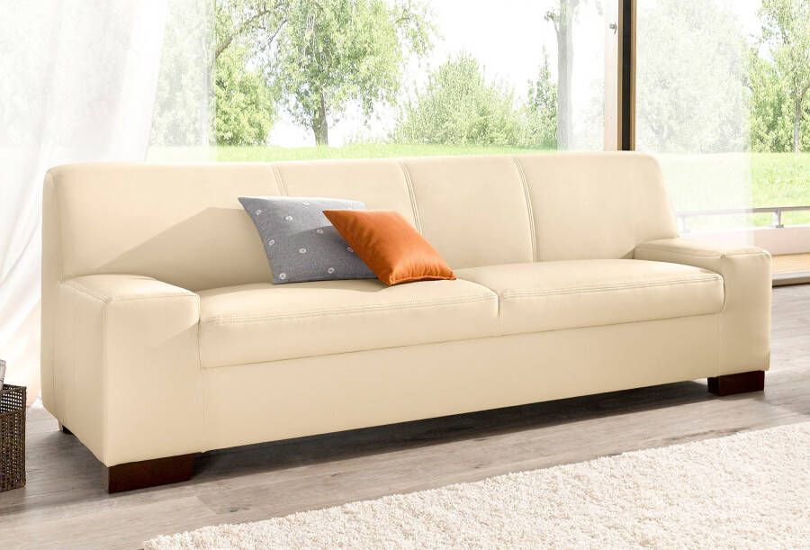 DOMO collection 2-zitsbank Norma tijdloos kubisch en elegant comfortabel platte armleuningen