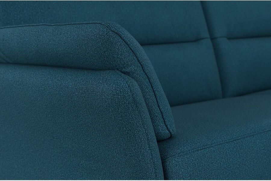 DOMO collection 2 5-zits Pina smalle armleuningen met bonellvering compact & elegant Hoge zitcomfort luxe microvezel leerlook rood breedte 199 cm - Foto 3