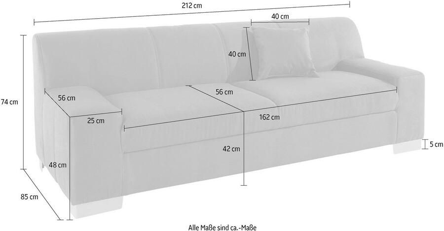 DOMO collection 2 5-zitsbank Bero stevig zitcomfort - Foto 2