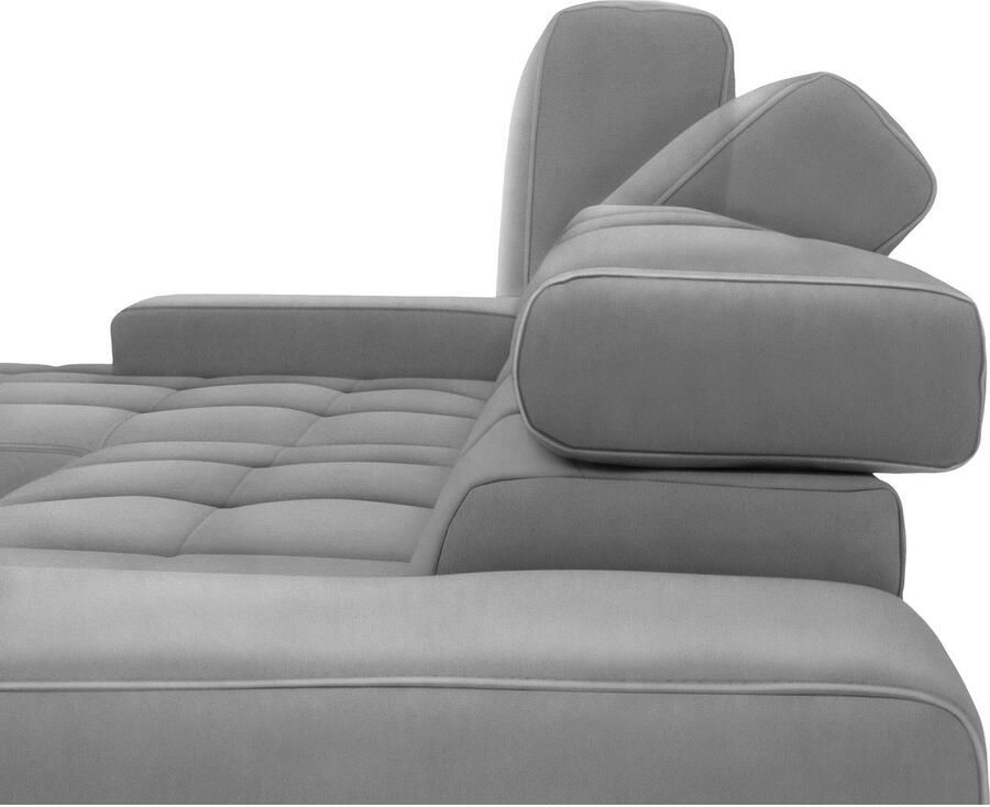DOMO collection 2 5-zitsbank Cunelli tijdloos en elegant moderne zitnaden als designelement naar keuze met 6-voudig verstelbare hoofdsteunen stevig zitcomfort - Foto 2