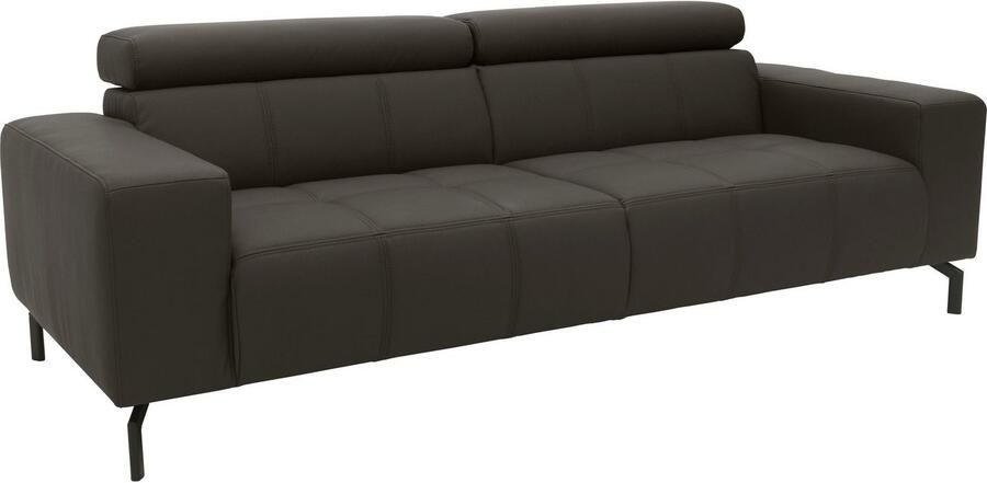 DOMO collection 2 5-zitsbank Cunelli tijdloos en elegant moderne zitnaden als designelement naar keuze met 6-voudig verstelbare hoofdsteunen stevig zitcomfort - Foto 2