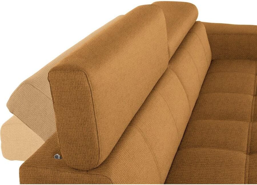 DOMO collection 2 5-zitsbank Cunelli tijdloos en elegant moderne zitnaden als designelement naar keuze met 6-voudig verstelbare hoofdsteunen stevig zitcomfort - Foto 2