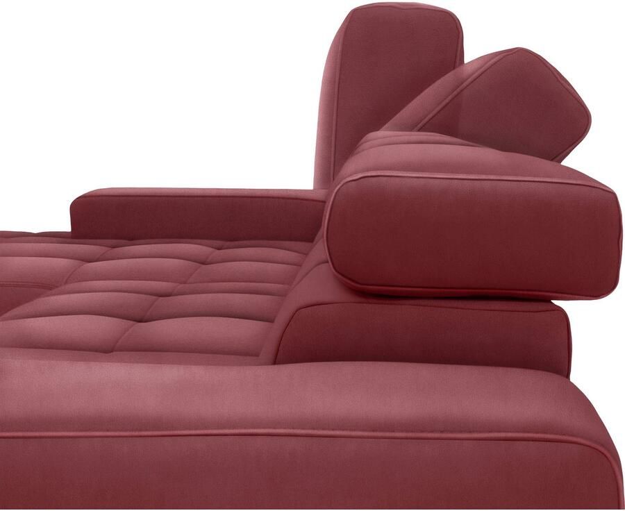 DOMO collection 2 5-zitsbank Cunelli tijdloos en elegant moderne zitnaden als designelement naar keuze met 6-voudig verstelbare hoofdsteunen stevig zitcomfort - Foto 2