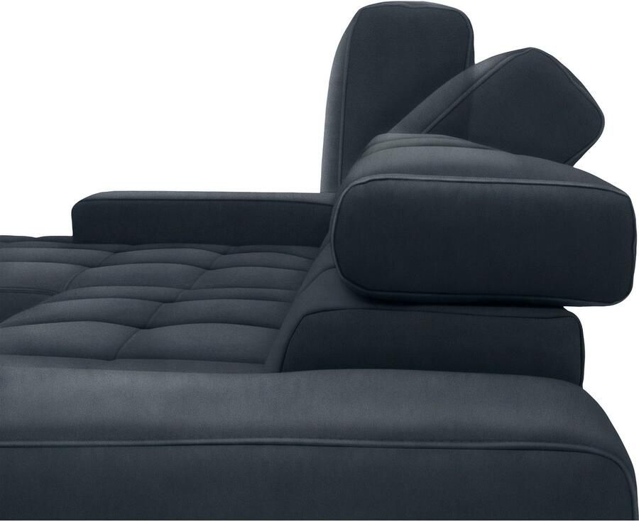 DOMO collection Hoekbank Cunelli mooie zitnaden als designelement stevige zitcomfort L-vorm - Foto 2