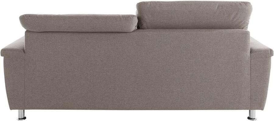 DOMO collection 2 5-zitsbank Franzi tijdloos en elegant moderne zittingstikking naar keuze met verstelbare hoofdsteun inclusief sierkussen - Foto 7