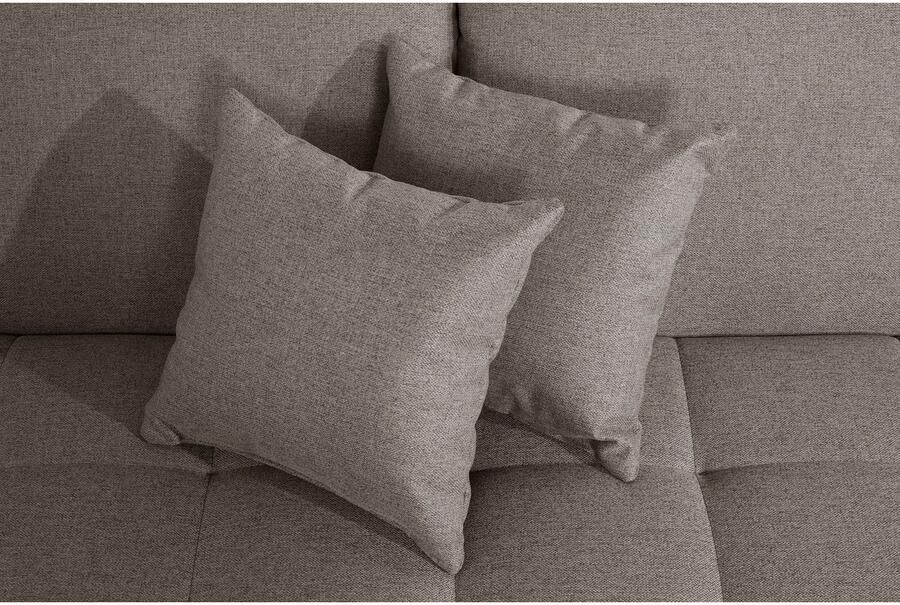 DOMO collection 2 5-zitsbank Franzi tijdloos en elegant moderne zittingstikking naar keuze met verstelbare hoofdsteun inclusief sierkussen - Foto 3