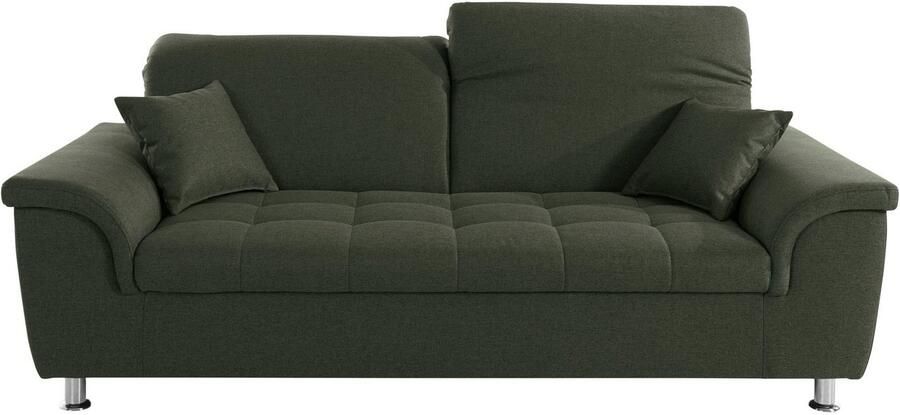 DOMO collection 2 5-zitsbank Franzi tijdloos en elegant moderne zittingstikking naar keuze met verstelbare hoofdsteun inclusief sierkussen - Foto 6