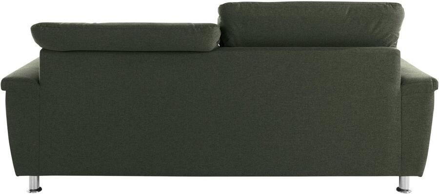 DOMO collection 2 5-zitsbank Franzi tijdloos en elegant moderne zittingstikking naar keuze met verstelbare hoofdsteun inclusief sierkussen - Foto 7