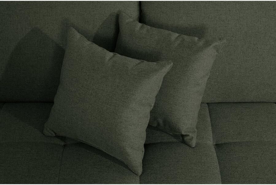 DOMO collection 2 5-zitsbank Franzi tijdloos en elegant moderne zittingstikking naar keuze met verstelbare hoofdsteun inclusief sierkussen - Foto 3