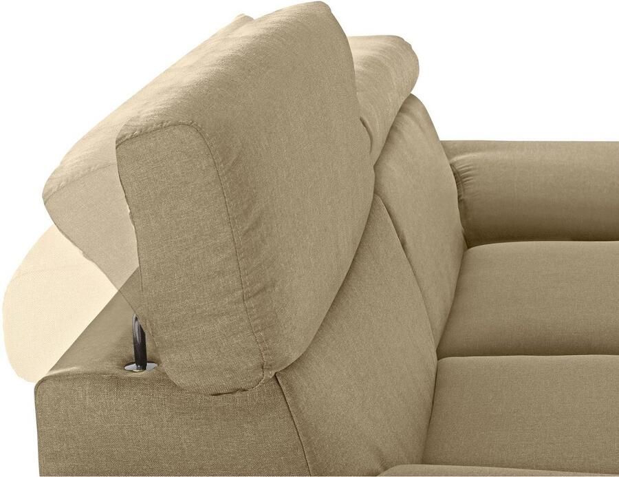 DOMO collection 2 5-zitsbank Mira elegant en modern comfortabel vrij in de ruimte te plaatsen