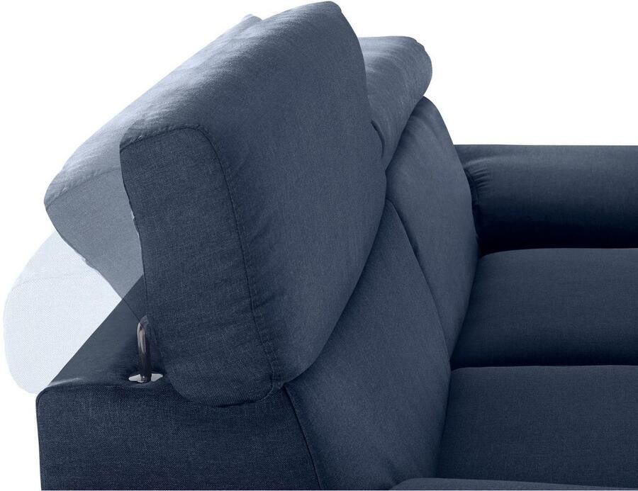 DOMO collection 2 5-zitsbank Mira elegant en modern comfortabel vrij in de ruimte te plaatsen