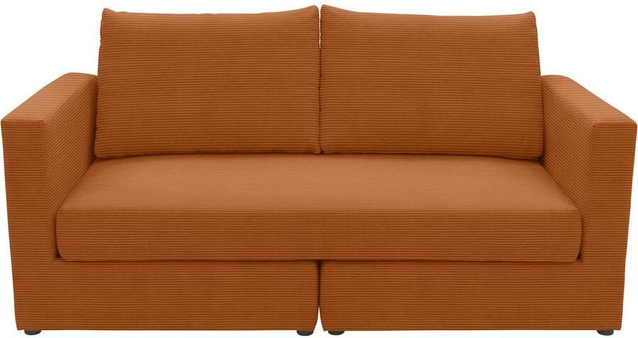 DOMO collection 2-zitsbank 800015 BxDxH: 178x80x90 cm Zitvlak met pocketvering inclusief 2 rugkussens - Foto 4