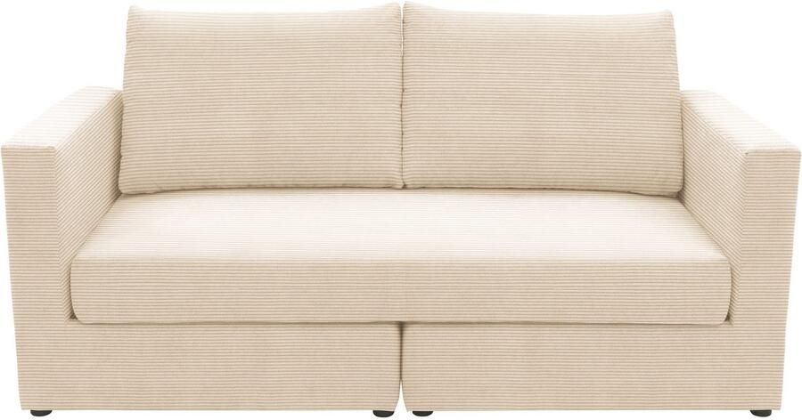 DOMO collection 2-zitsbank 800015 BxDxH: 178x80x90 cm Zitvlak met pocketvering inclusief 2 rugkussens - Foto 3