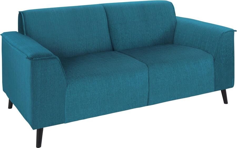DOMO collection 2-zitsbank Amora inclusief comfortabele veren voor meer zitcomfort Comfortabele zithoogte 47 cm elegante armleuningen en hoge voet - Foto 2