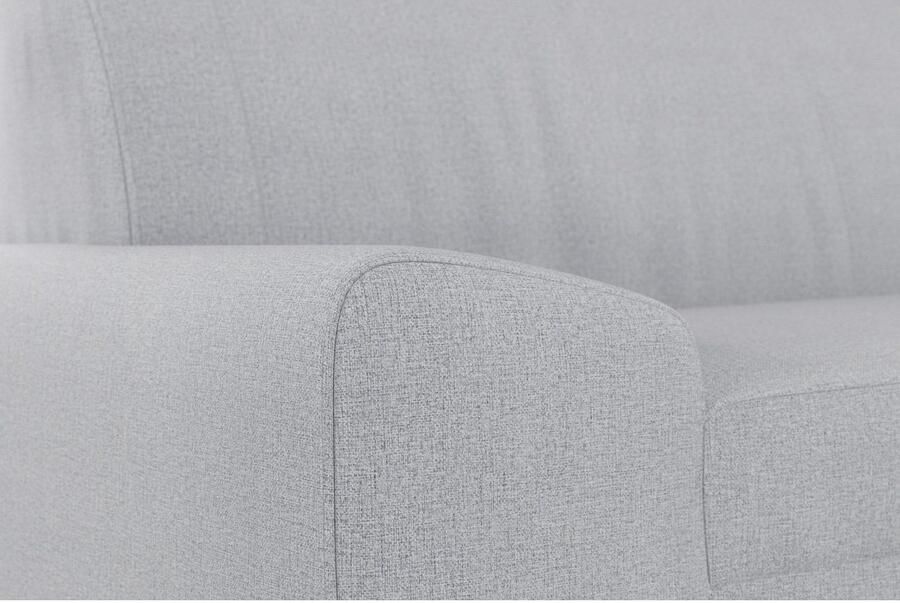 DOMO collection 2 5-zits Anzio kubistisch design platte armleuningen breedte 214cm - Foto 2