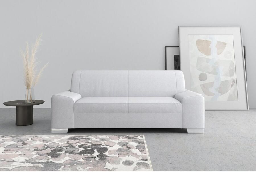 DOMO collection 2 5-zits Anzio kubistisch design platte armleuningen breedte 214cm - Foto 3