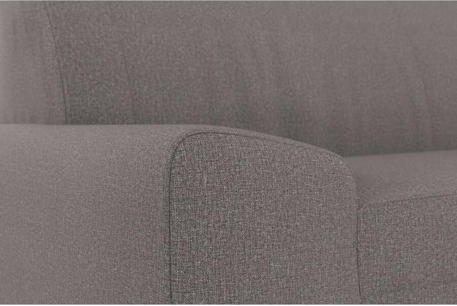DOMO collection 2 5-zits Anzio kubistisch design platte armleuningen breedte 214cm - Foto 2