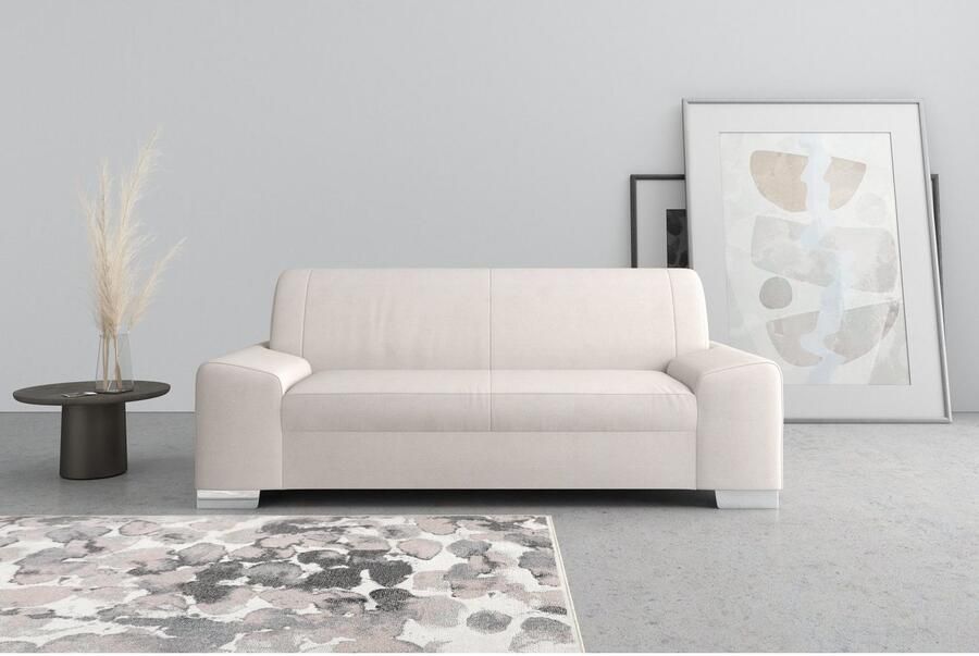 DOMO collection 2 5-zits Anzio kubistisch design platte armleuningen breedte 214cm - Foto 3
