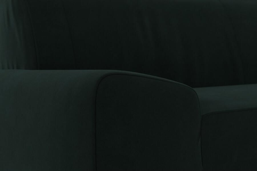 DOMO collection 2 5-zits Anzio kubistisch design platte armleuningen breedte 214cm - Foto 3