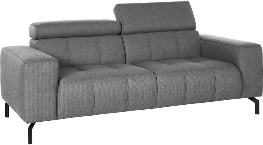 DOMO collection 2-zitsbank Cunelli tijdloos en elegant moderne zitnaden als designelement naar keuze met 6-voudig verstelbare hoofdsteunen stevig zitcomfort - Foto 5