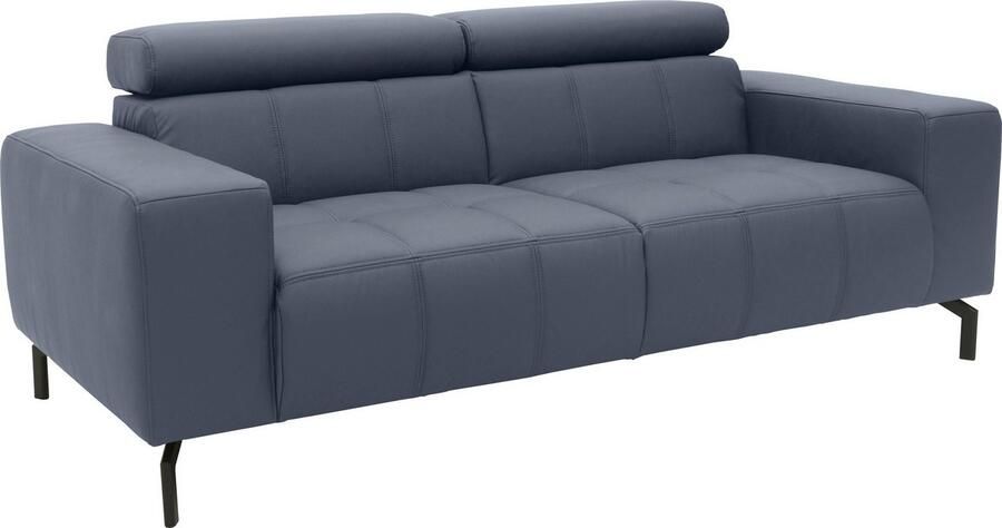 DOMO collection 2-zitsbank Cunelli tijdloos en elegant moderne zitnaden als designelement naar keuze met 6-voudig verstelbare hoofdsteunen stevig zitcomfort - Foto 3