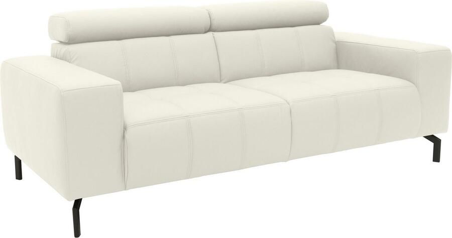 DOMO collection 2-zitsbank Cunelli tijdloos en elegant moderne zitnaden als designelement naar keuze met 6-voudig verstelbare hoofdsteunen stevig zitcomfort - Foto 3