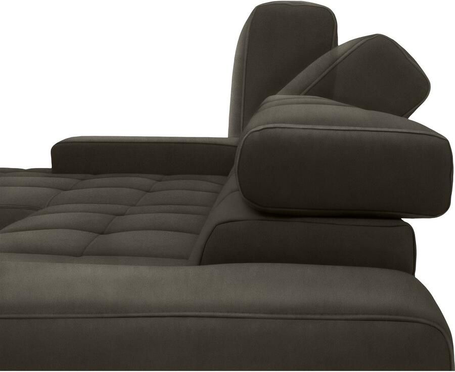 DOMO collection 2 5-zitsbank Cunelli tijdloos en elegant moderne zitnaden als designelement naar keuze met 6-voudig verstelbare hoofdsteunen stevig zitcomfort - Foto 2