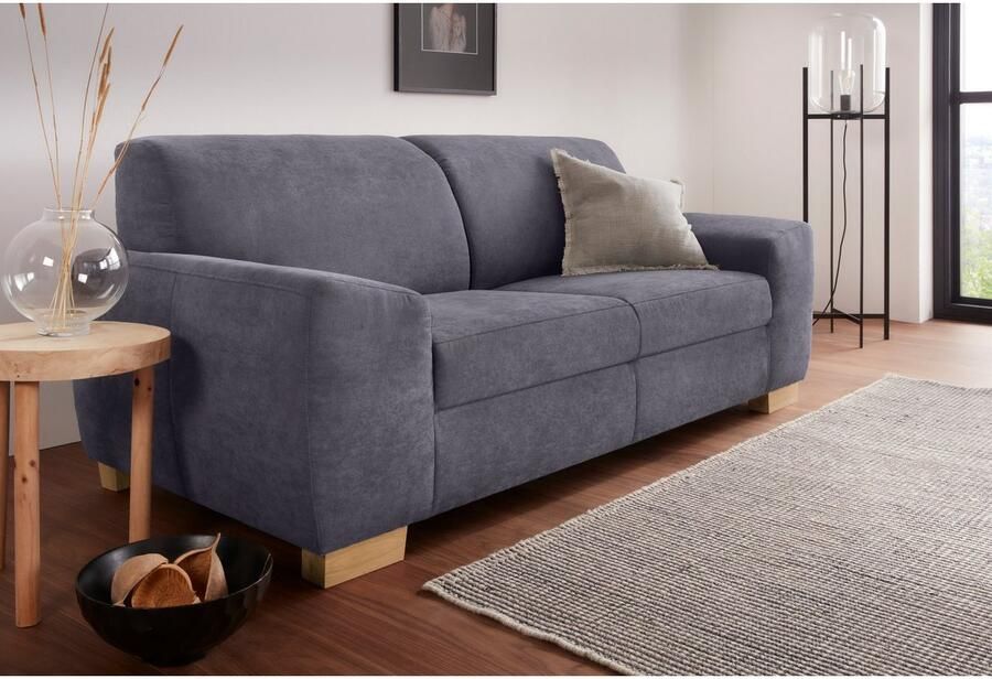 DOMO collection 2-zitsbank Incanto kubistisch en tijdloos comfortabel platte armleuningen