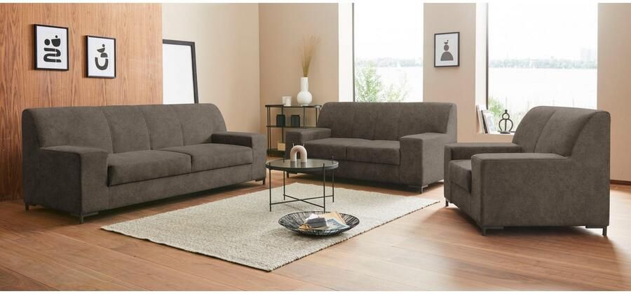 DOMO collection Fauteuil Ledas kubisch en comfortabel platte armleuningen elegante voet - Foto 8