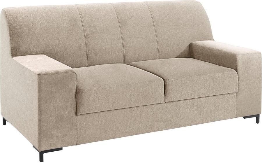 DOMO collection 2-zitsbank Ledas kubisch en comfortabel platte armleuningen elegante voet - Foto 5
