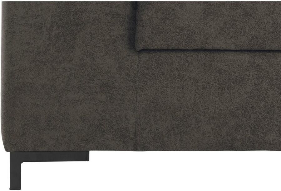DOMO collection 2-zitsbank Ledas kubisch en comfortabel platte armleuningen elegante voet
