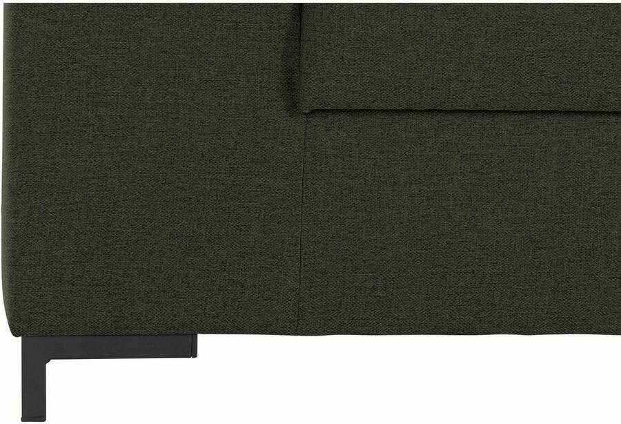 DOMO collection 2-zitsbank Ledas kubisch en comfortabel platte armleuningen elegante voet