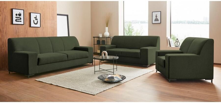 DOMO collection Fauteuil Ledas kubisch en comfortabel platte armleuningen elegante voet - Foto 8