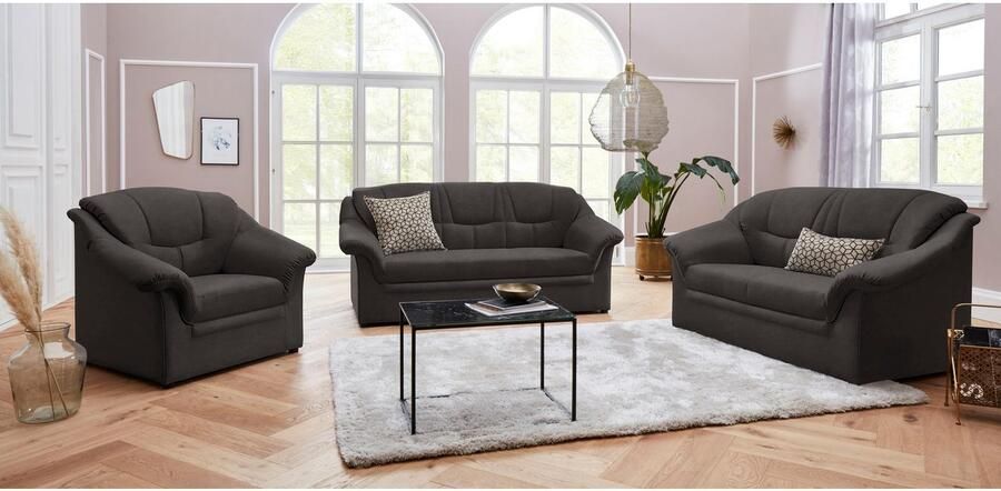 DOMO collection 2-zitsbank Mezia compact voor kleine ruimtes breedte 146 cm comfortabel en tijdloos - Foto 3