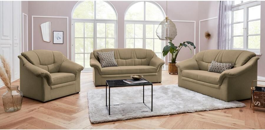 DOMO collection 2 5-zitsbank Mezia compact voor kleine ruimtes breedte 184 cm comfortabel en tijdloos - Foto 3