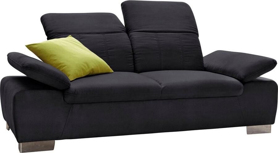 DOMO collection 2-zitsbank Milan inclusief comfortabel verenpakket voor meer zitcomfort - Foto 2