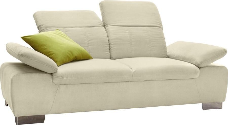 DOMO collection 2-zitsbank Milan inclusief comfortabel verenpakket voor meer zitcomfort - Foto 2