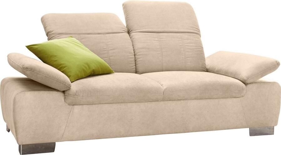 DOMO collection 2-zitsbank Milan inclusief comfortabel verenpakket voor meer zitcomfort - Foto 3