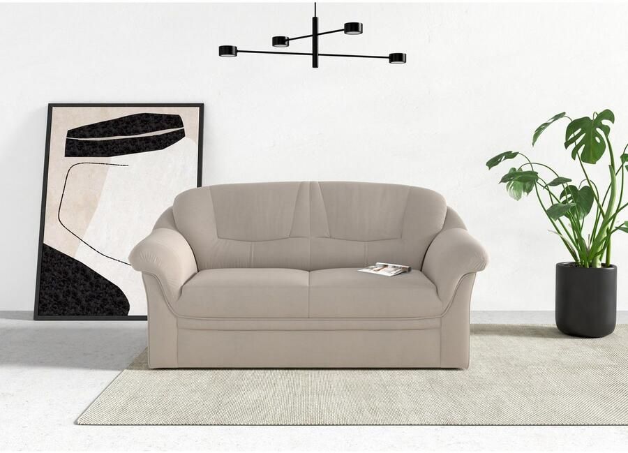 DOMO collection 2-zitsbank Montana voor kleine ruimtes breedte 146cm comfortabel en tijdloos - Foto 2