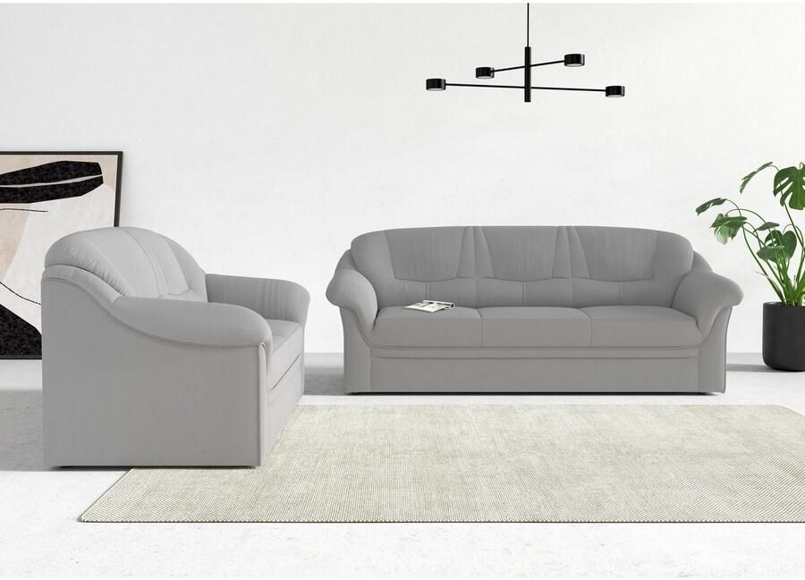 DOMO collection 3-zitsbank Montana voor kleine ruimtes breedte 184cm comfortabel en tijdloos