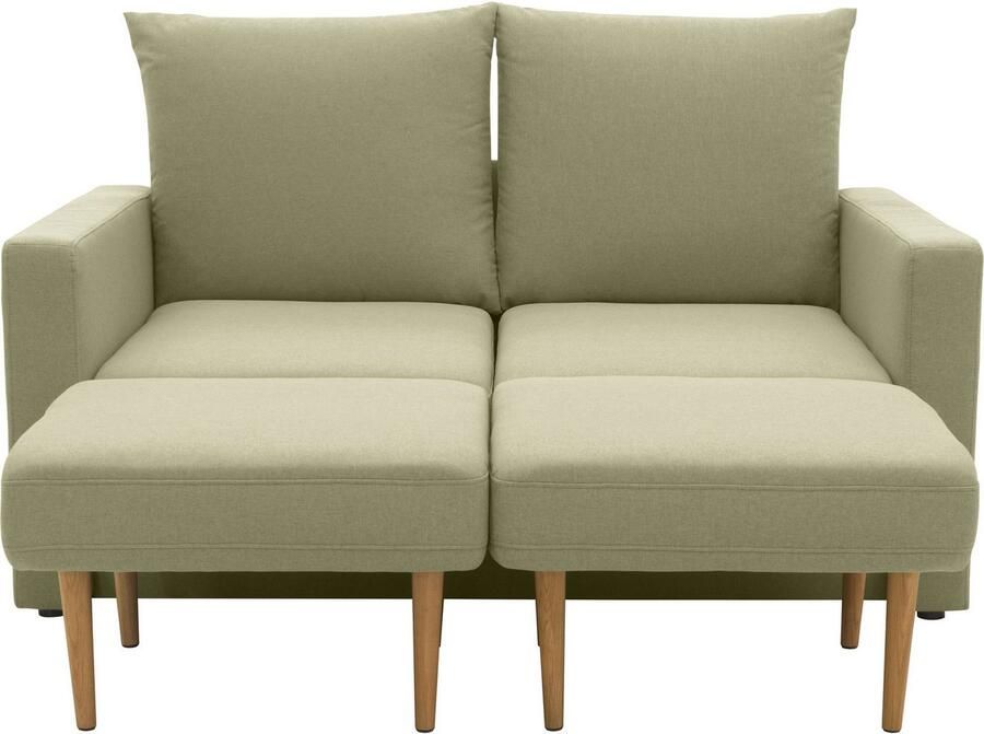 DOMO collection 2-zitsbank Slunce buitenruimtewonder 2-zits inclusief 2 hockers geschikt voor buiten - Foto 5