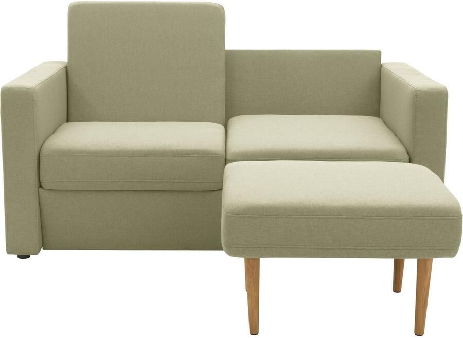 DOMO collection 2-zitsbank Slunce buitenruimtewonder 2-zits inclusief 2 hockers geschikt voor buiten - Foto 6