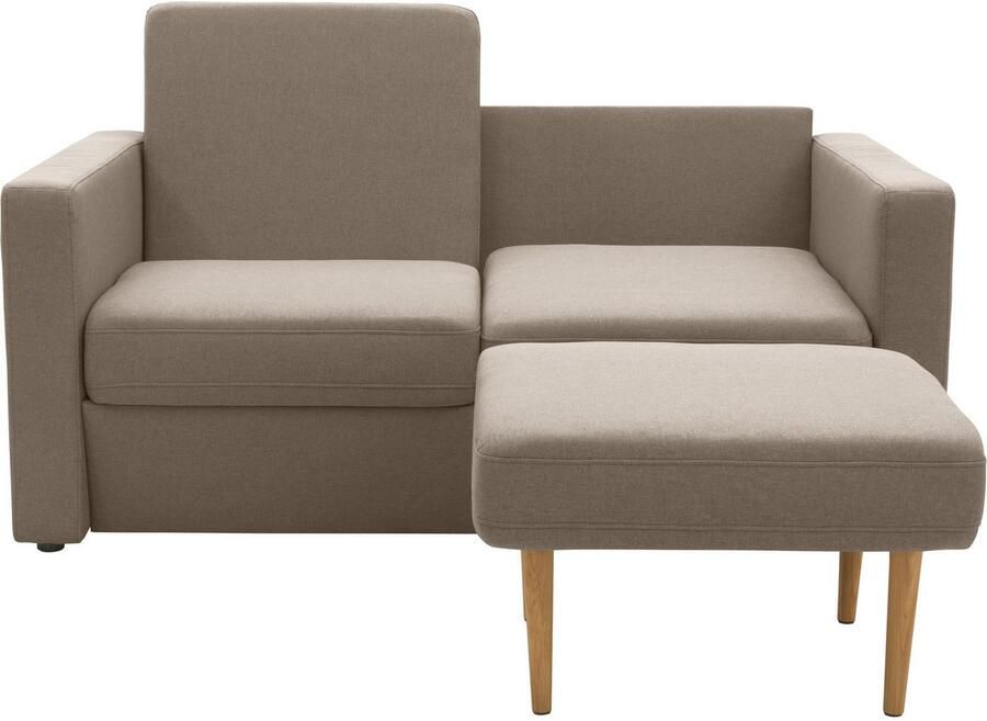 DOMO collection 2-zitsbank Slunce buitenruimtewonder 2-zits inclusief 2 hockers geschikt voor buiten - Foto 6