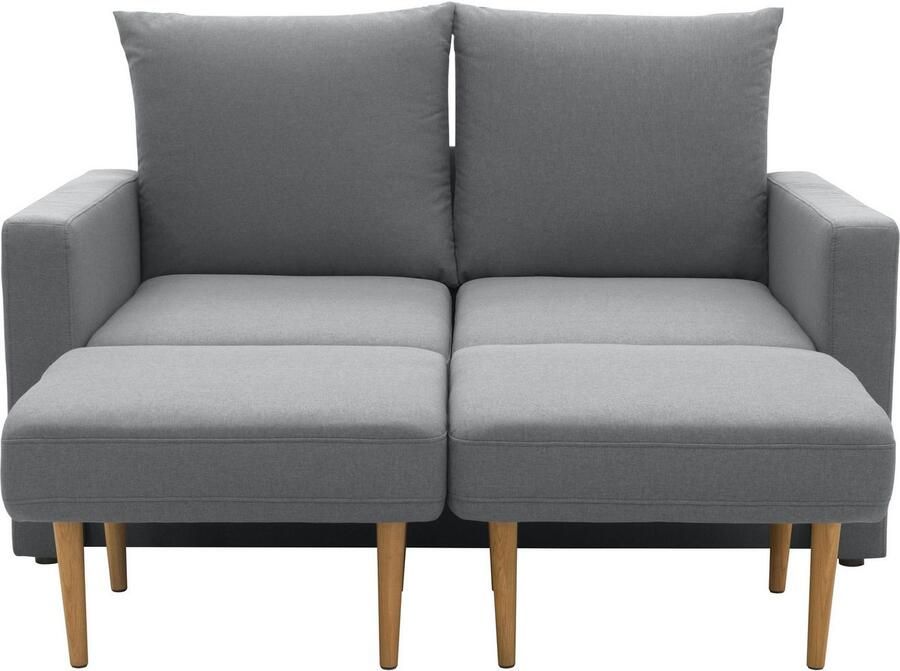 DOMO collection 2-zitsbank Slunce buitenruimtewonder 2-zits inclusief 2 hockers geschikt voor buiten - Foto 5