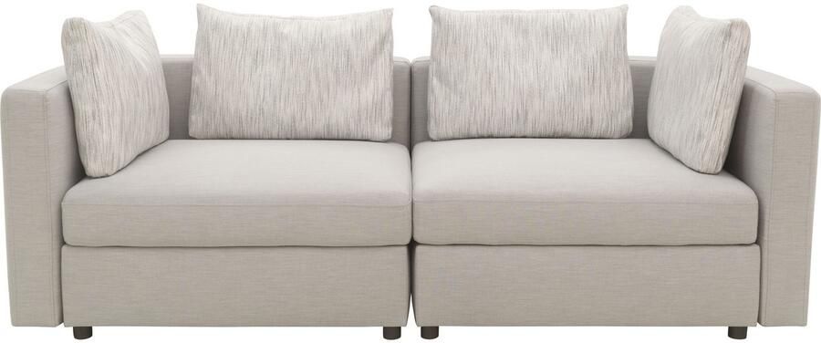 DOMO collection 2-zitsbank Solskin individueel uitbreidbaar combineerbaar met losse kussens. rug- en zijpanelen als steeksysteem. - Foto 3